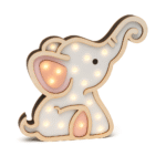 Veladora Elefante de Madera | Luz Decorativa Infantil – NUHA Deco