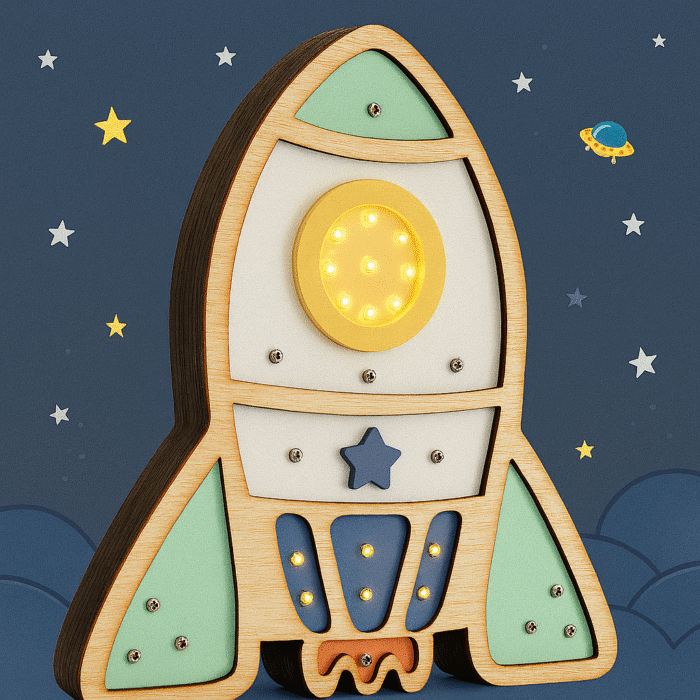 Veladora Cohete Espacial | NUHA Deco - Imagen 2