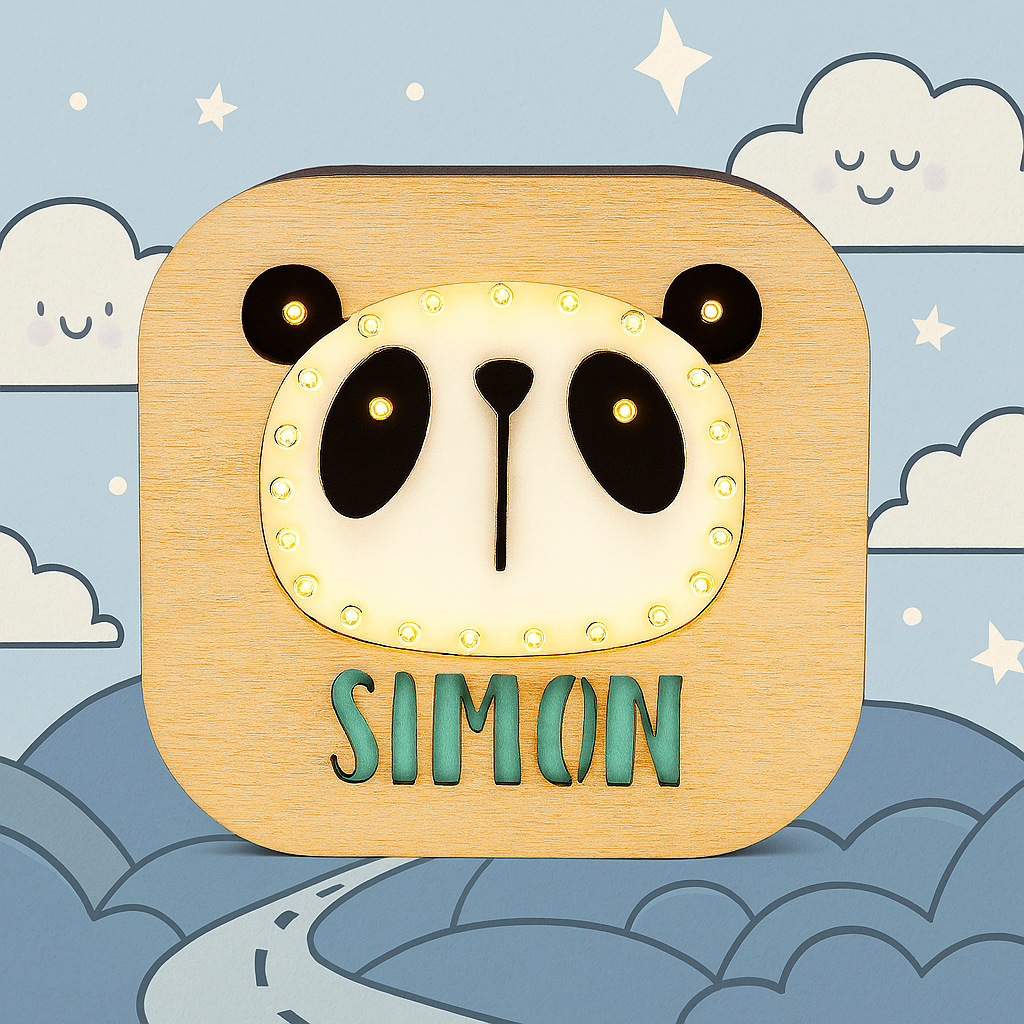 335e913b-eb81-4d38-938a-ee35d4ce5d13 Veladora Panda | Be Happy o Nombre Personalizado – NUHA Deco - Imagen 2