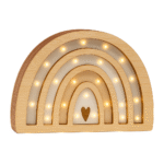 Veladora Arcoíris de Madera | Luz Decorativa Infantil