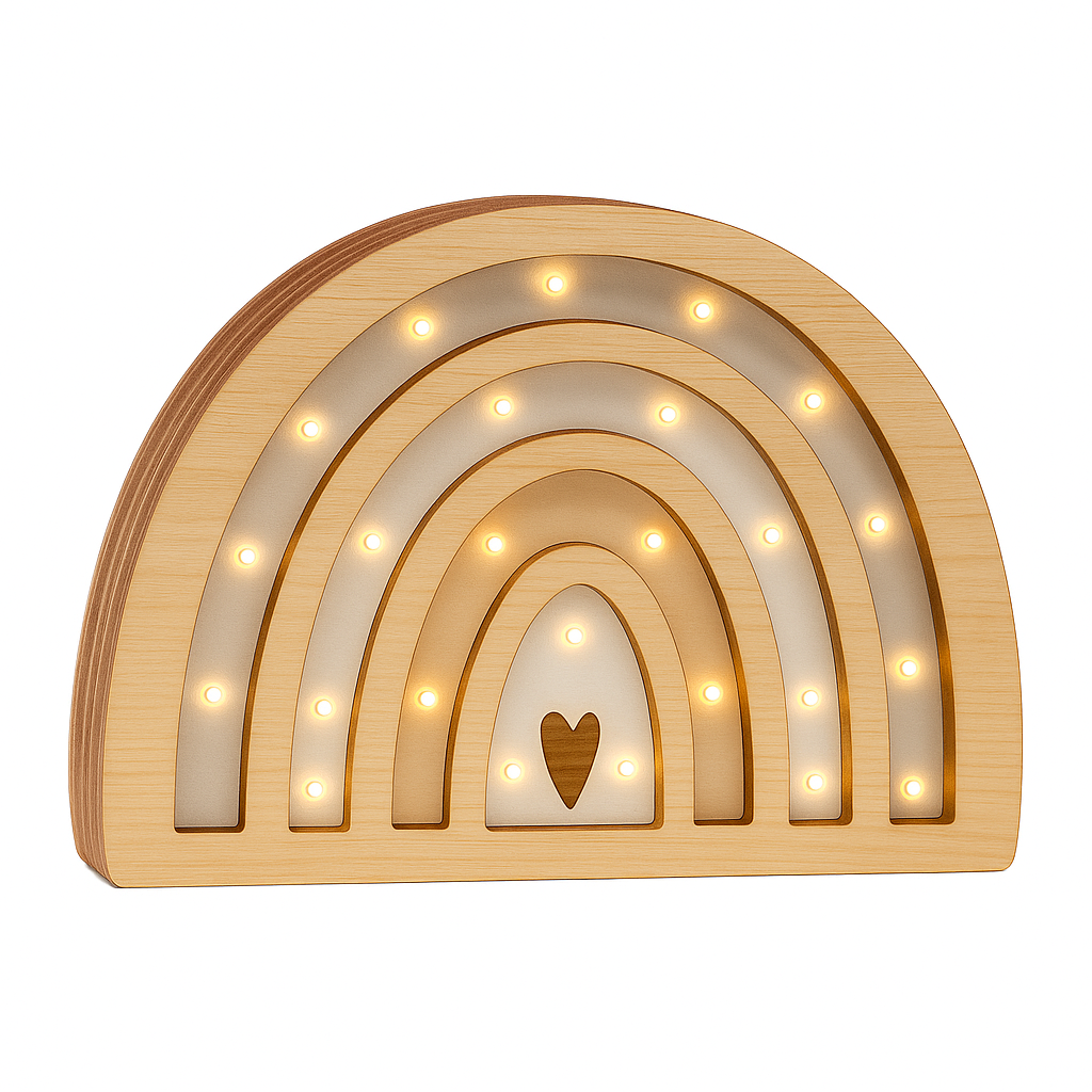 ChatGPT Image 18 jul 2025, 01_27_03 p.m. Veladora Arcoíris de Madera | Luz Decorativa Infantil - Imagen 1