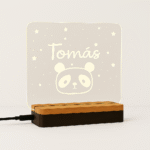 Veladora Acrílica Personalizada | Luz LED con Base de Madera – NUHA Deco